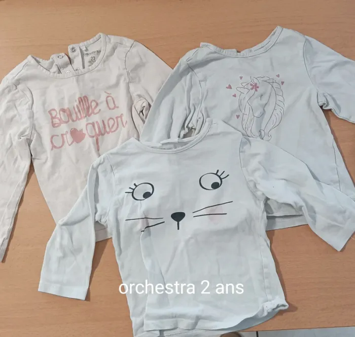 3 tee shirts