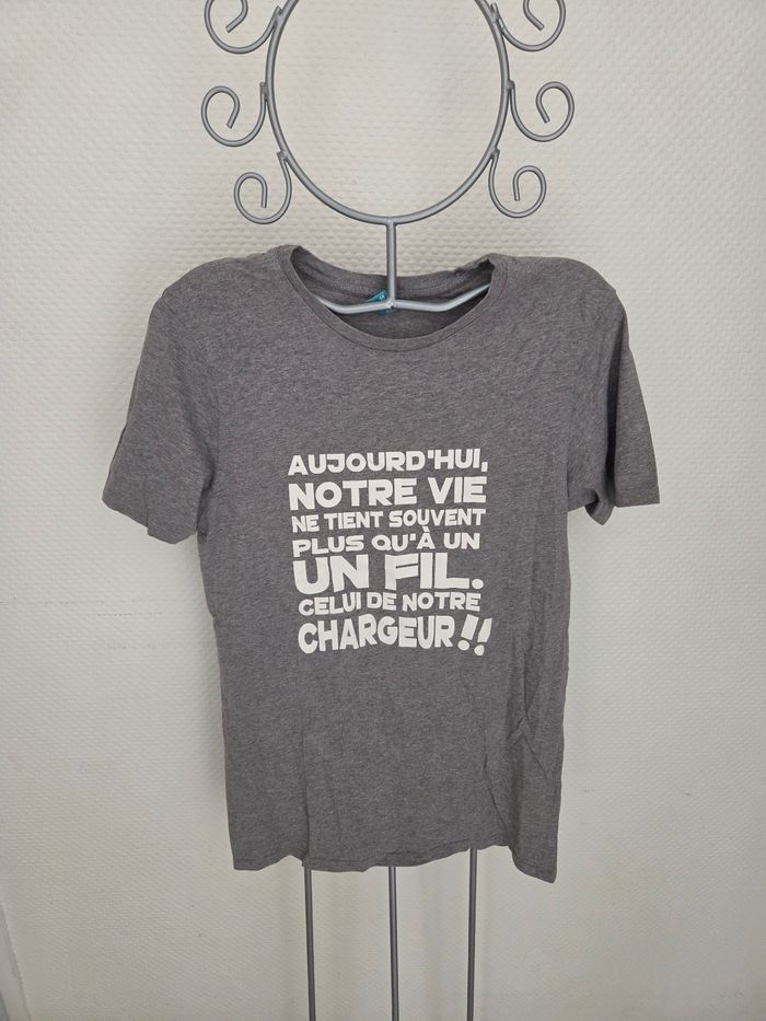 T-shirt homme Spreadshirt - 100% Coton - Gris - Taille  S