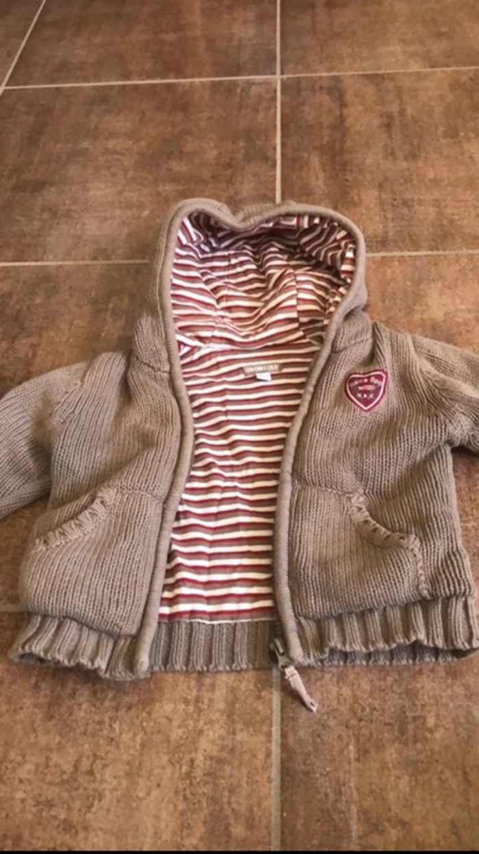 Veste réversible chaude 18mois orchestra - photo numéro 2