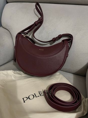 Sac polène à bandoulière cuir