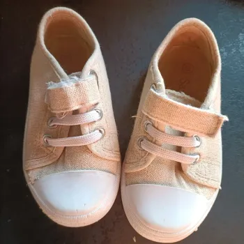 Baskets à scratch beige Orchestra taille 21