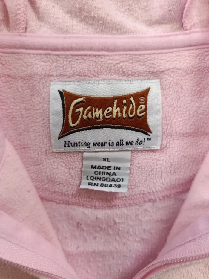 Veste polaire a capuche rose Gamehide camo realtree XL - photo numéro 7