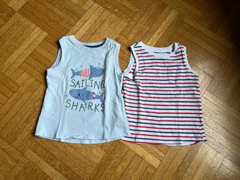 Lot 2 débardeurs 18 mois Tex baby