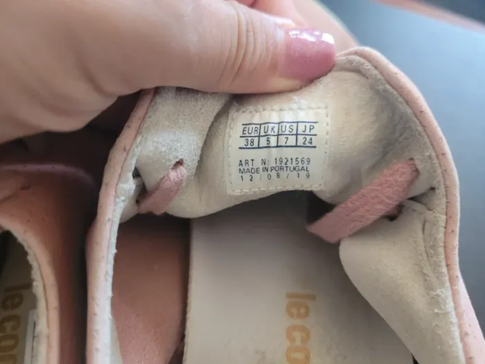 Basket peau de pêche rose poudré le coq sportif - photo numéro 8