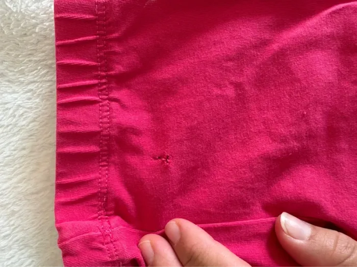 Ensemble fille 3 ans – T-shirt jaune lapin + legging rose fuchsia - photo numéro 5