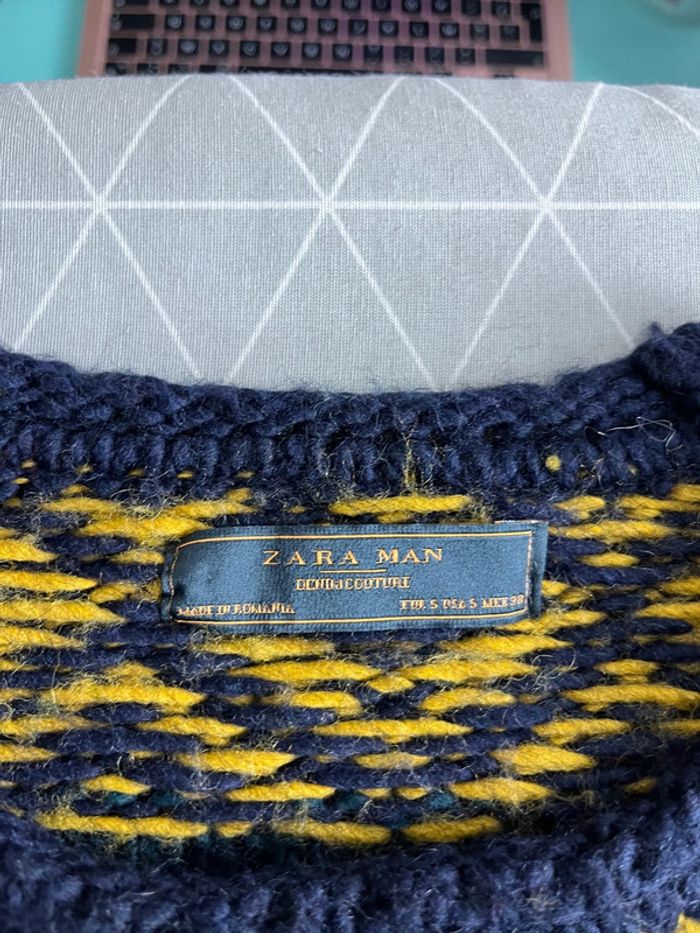 Pull Zara Femme En Laine à Paillettes - Taille S, Bleu Clair, Manches Longues - NEUF Avec étiquettes