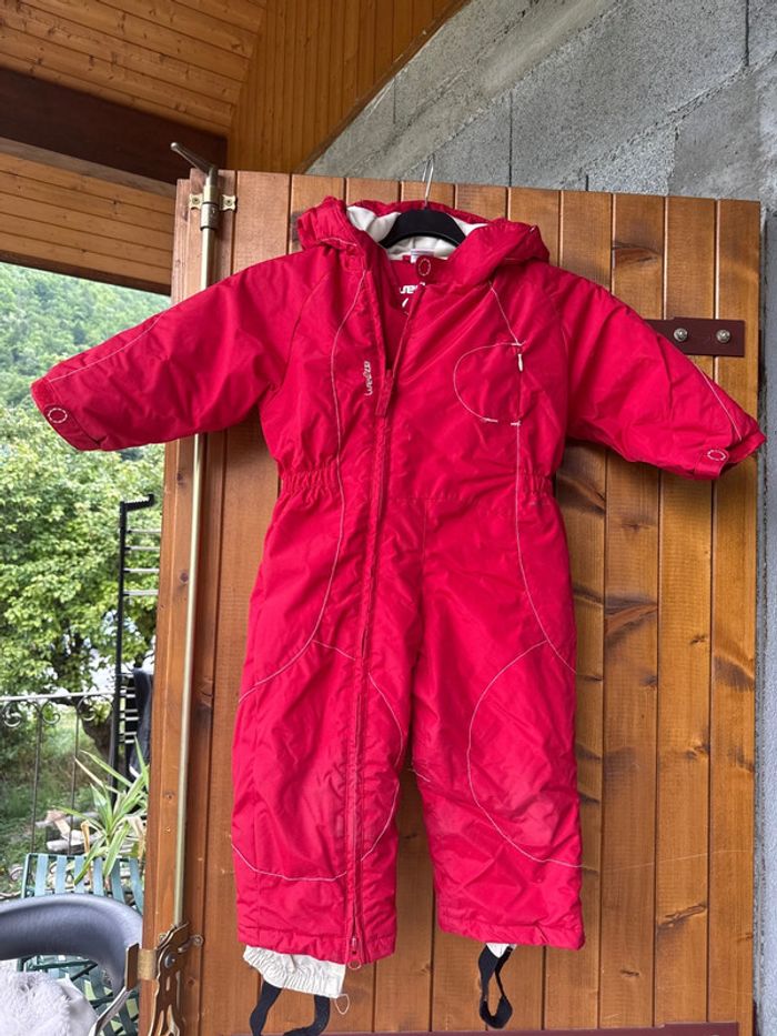 Combinaison de ski rouge une pièce