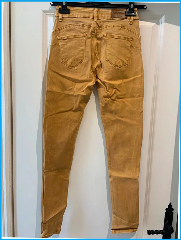 🔝 Jean Cloothes camel taille M 38 en coton et elasthane - photo numéro 2