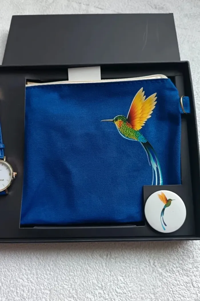 coffret montre pochette et broche pour femme NEUF - photo numéro 5