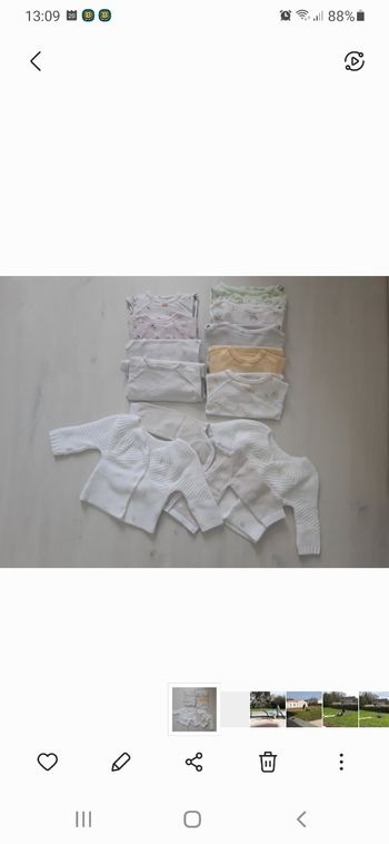 Lot  12 pièces  bébé