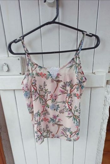 Top bretelles fleuris Naf Naf xs