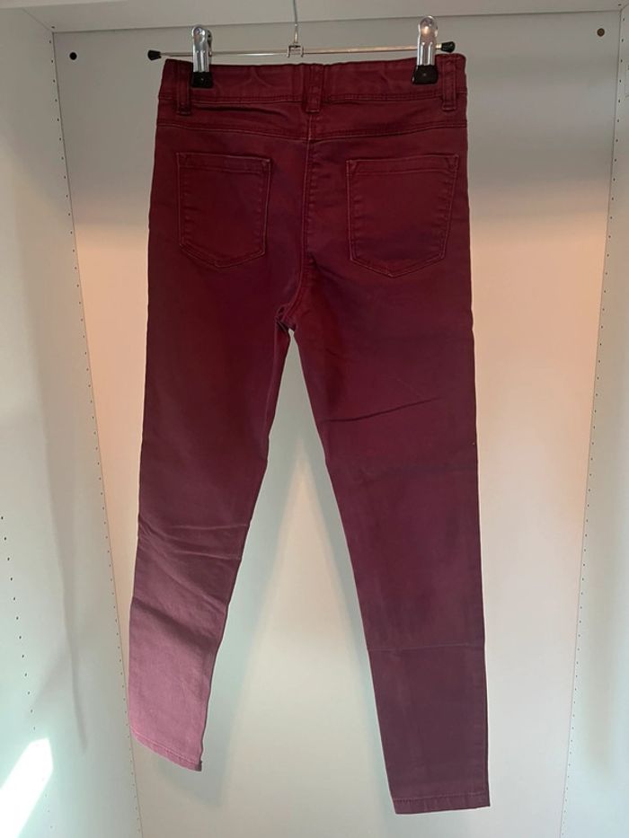 Pantalon bordeaux Punkidz Taille 10 ans - photo numéro 2