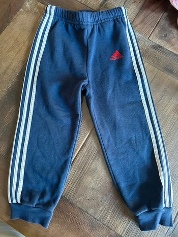 Jogging survêtement adidas garçon 24/36 mois bleu marine coton