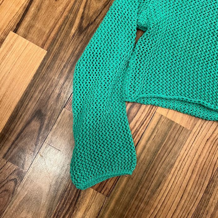 Pull crop top vert émeraude Jennyfer - photo numéro 2