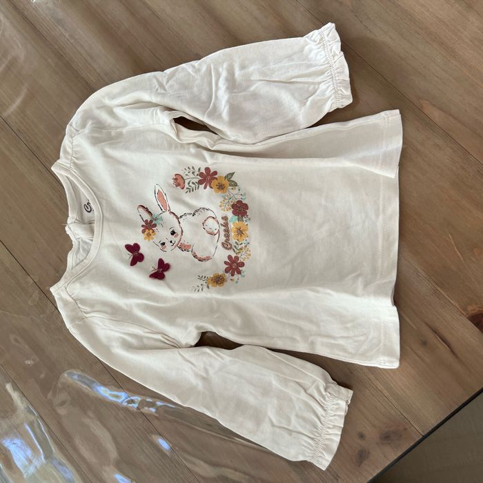 T-shirt creeks Blanc 18 mois