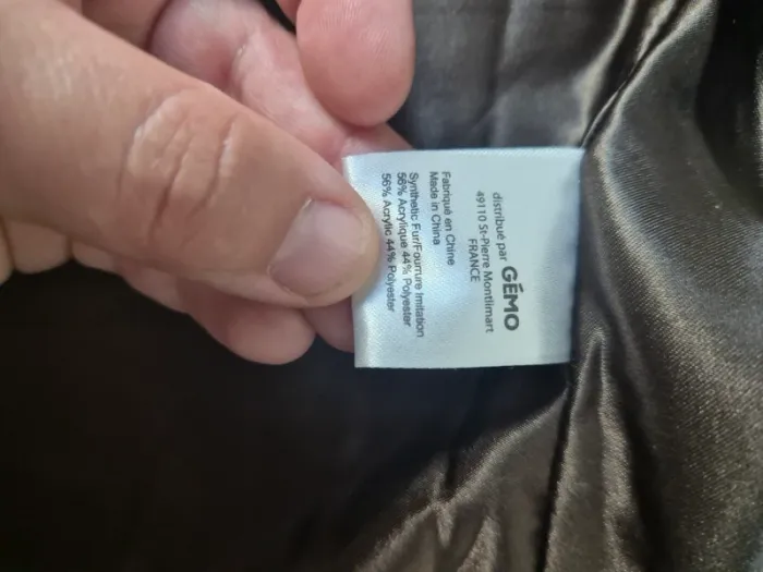Veste sans manche imitation fourrure taille M - photo numéro 3