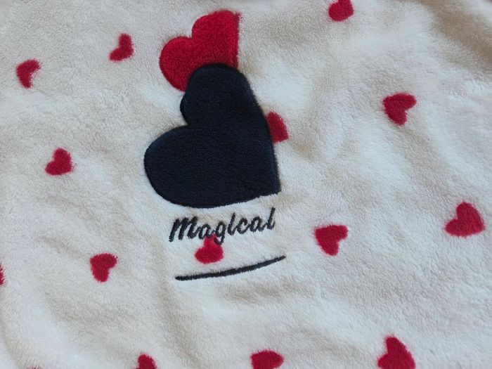 Pyjama chaud vovo à coeurs rouges - taille s - photo numéro 3