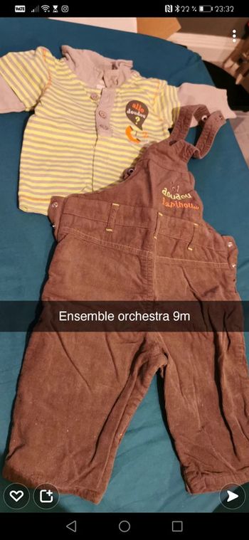 Ensemble salopette t-shirt orchestra