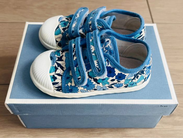 Tennis à scratch en toile Liberty exclusif Poppy and Daisy Jacadi P-21 - photo numéro 5