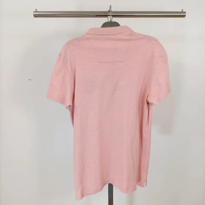 Polo Rose clair 100% coton - léger, Taille M - A398 - photo numéro 7