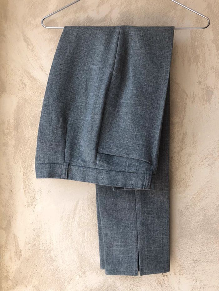 Pantalon à pinces gris Trucco 38 - photo numéro 4