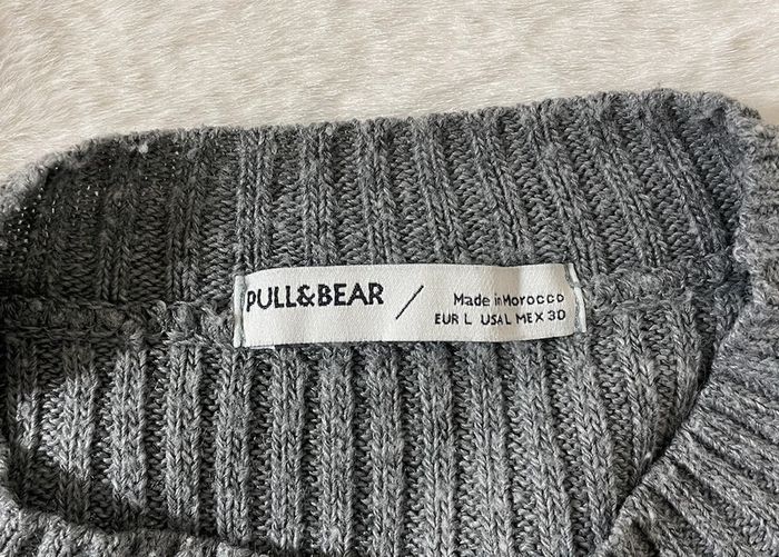 Pull court gris Pull&Bear - photo numéro 2