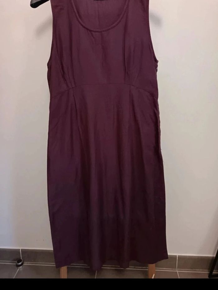 Robe longue aubergine