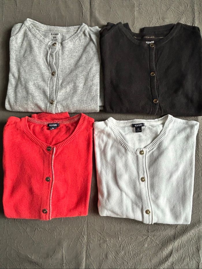 Lot de 4 gilets fille Kiabi