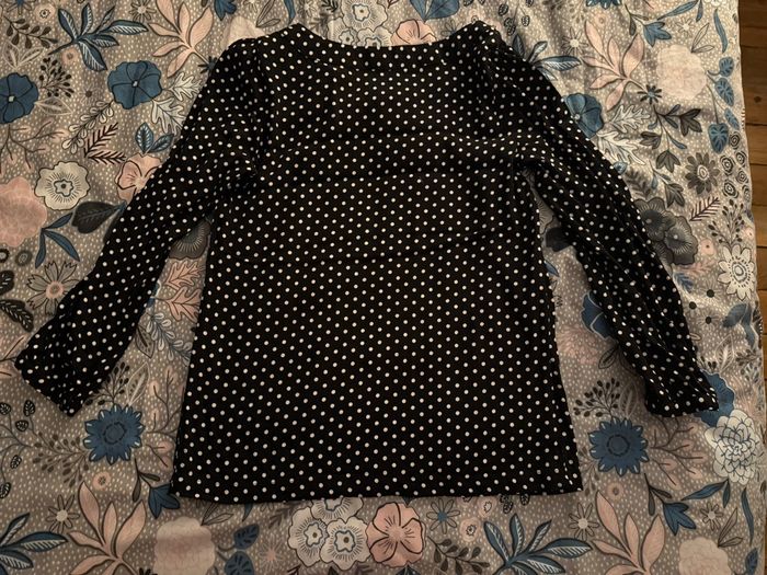 Tee-shirt à pois noir et blanc Sinequanone - Taille 40