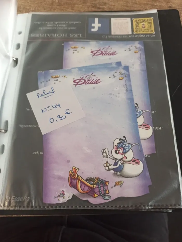 Feuille Diddl relief 44 0,30€