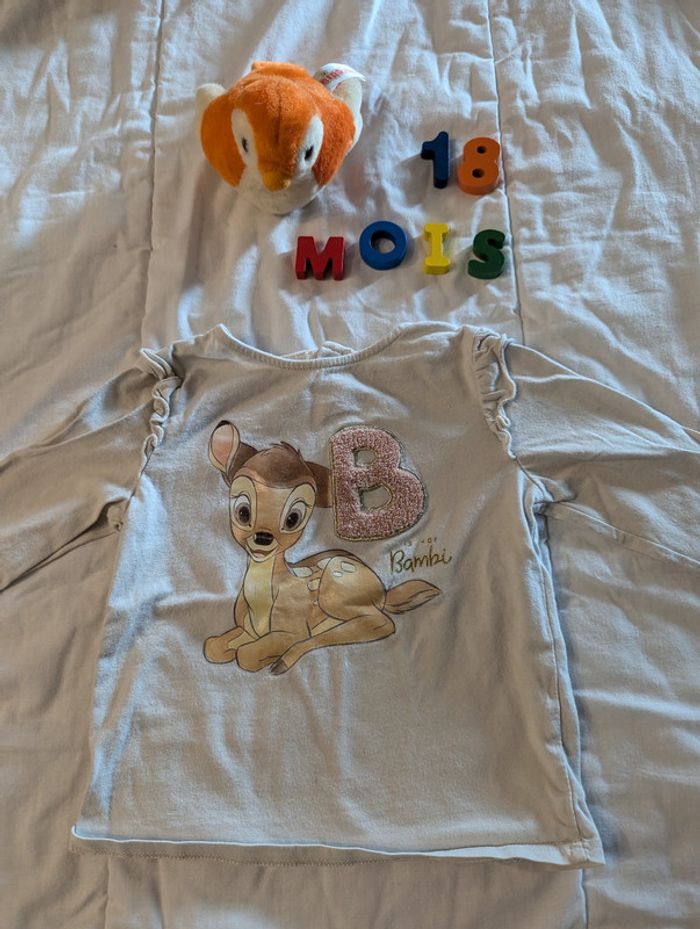 Haut Manches Longues Bambi - 18 mois