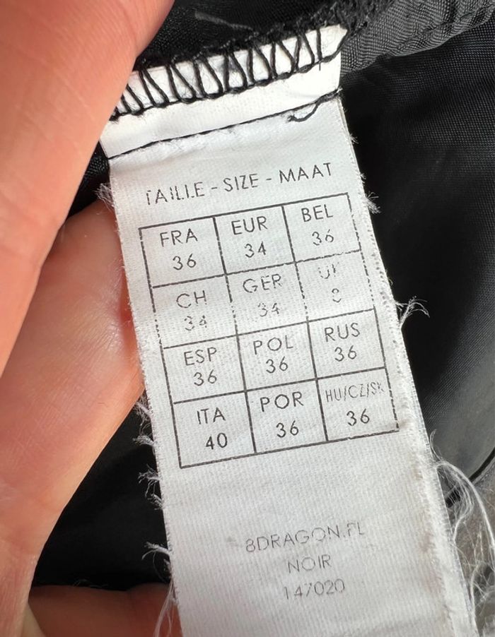 Pantalon noir jambes larges Goth Officecore vintage y2k - Taille S - photo numéro 6