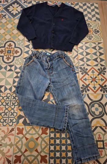 Ensemble jean + gilet Obaïbi 3 ans