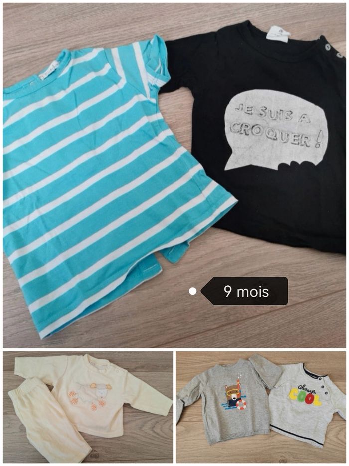 Lot garçon 9 mois