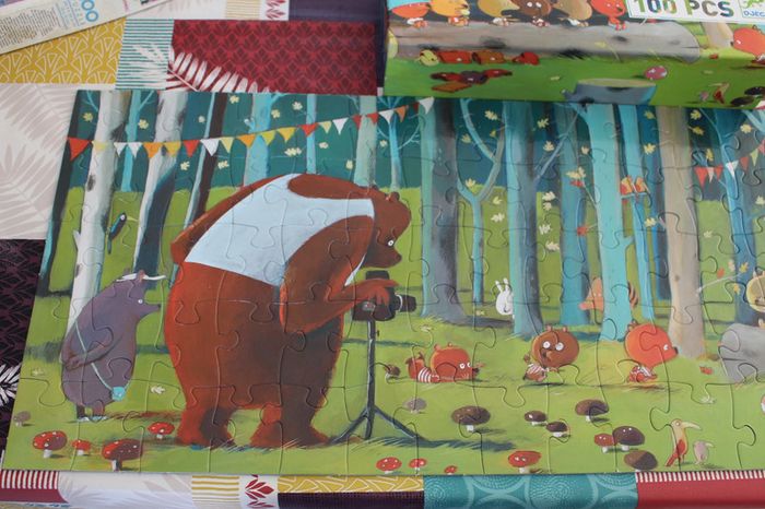 Djeco Puzzle Gallery Forest Friends 100 pcs 100% Complet - photo numéro 5