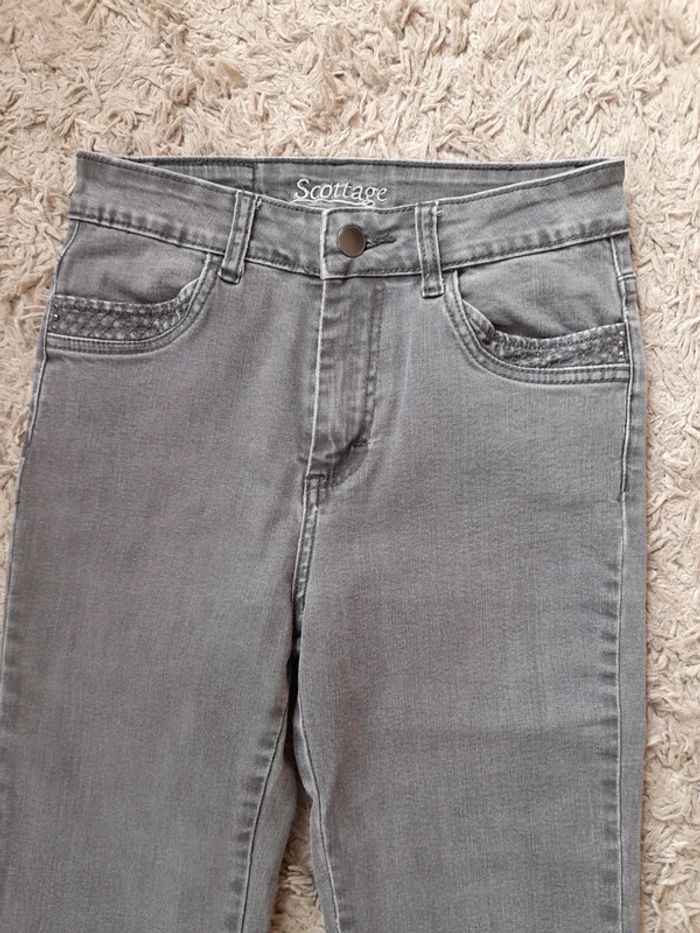 Pantalon jeans gris T36 Scottage - photo numéro 2