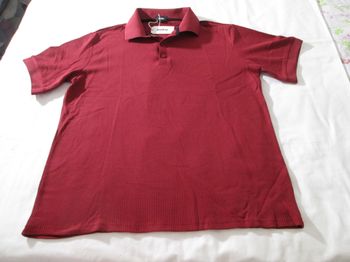 Polo bordeaux Ouku