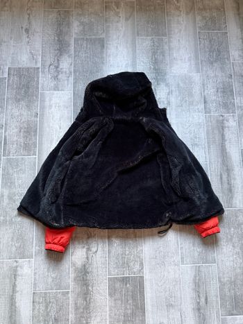 Veste réversible Bellerose moumoute noire/orange taille 3