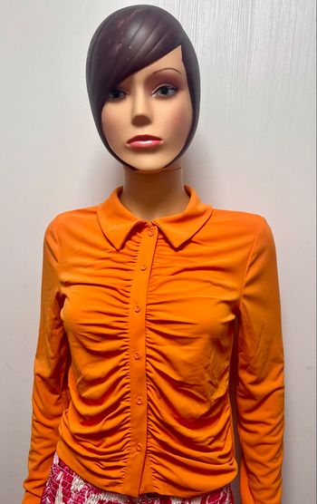 Chemise orange Zara 