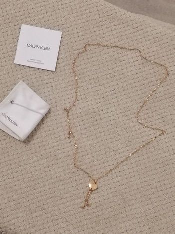 Collier Sautoir rose gold calvin klein