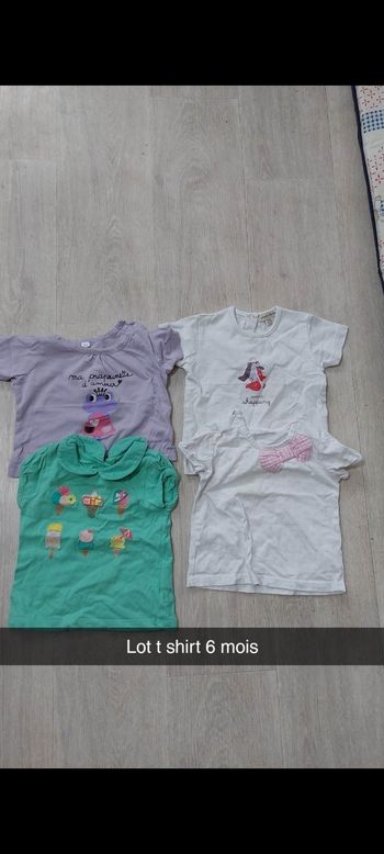 Lot T shirt 6mois