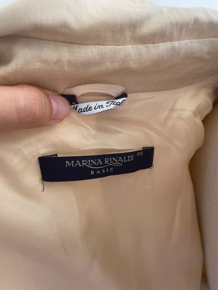 Manteau court crème Marina Rinaldi – chic et élégant - photo numéro 4