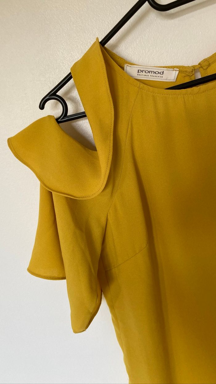 Haut moutarde - Promod - T36 - photo numéro 3