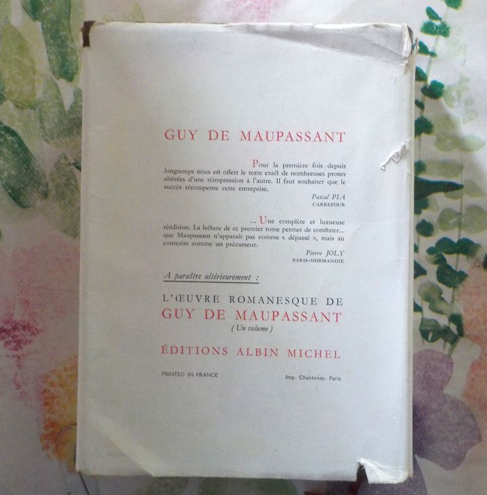 CONTES ET NOUVELLES VOL.II de Guy de MAUPASSANT 1957 Ed.  Albin Michel - photo numéro 6