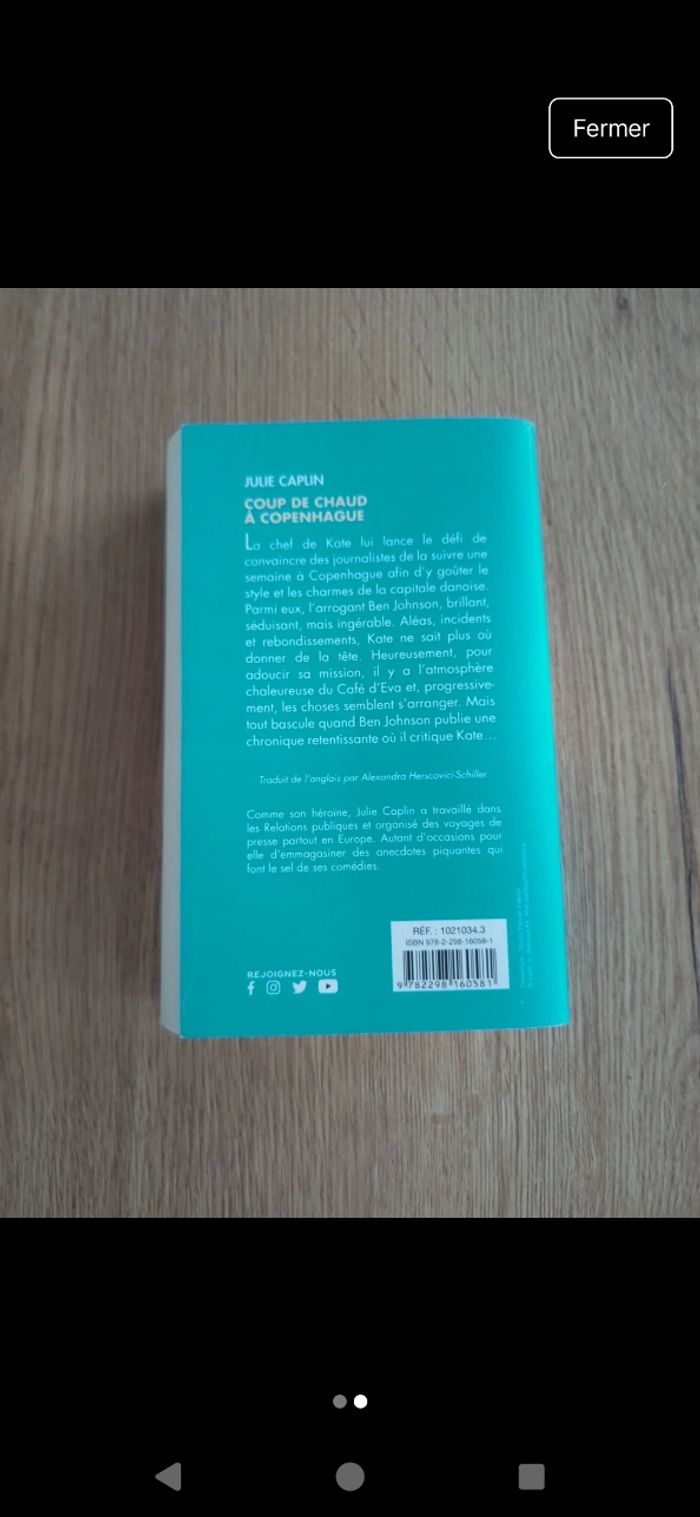 Livre coup de chaud à Copenhague Julie caplin - photo numéro 2
