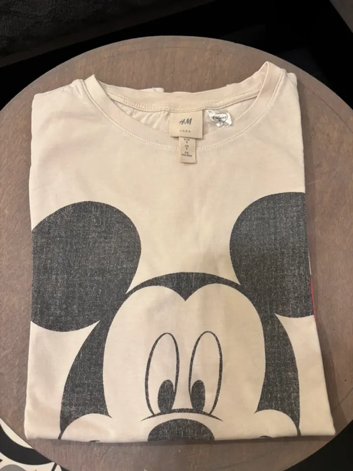 T-shirt Mickey - H&M - Taille S - photo numéro 2