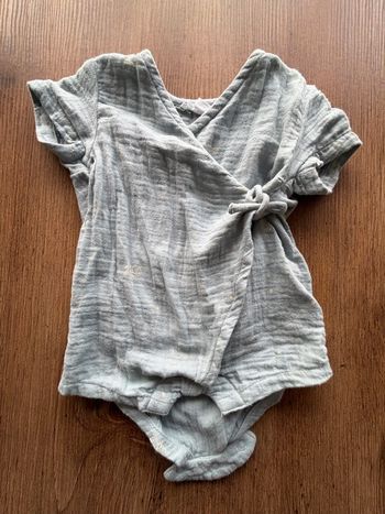 Body Bodie Verbaudet à cordon vert  3 Mois 60 cm Coton
