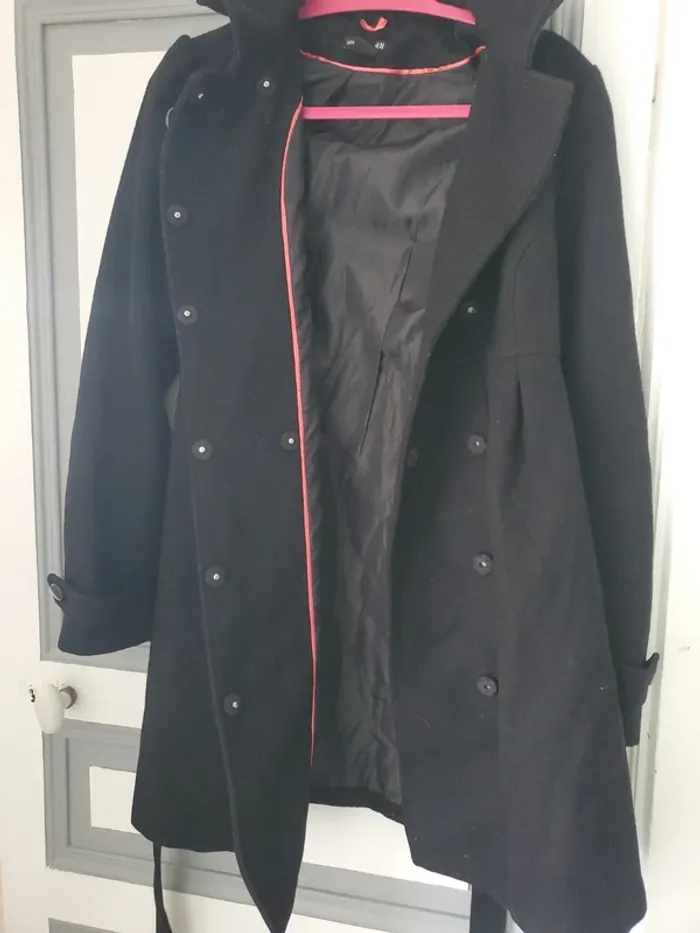 Manteau / duffle-coat - H&M - taille M - laine recyclée - photo numéro 3