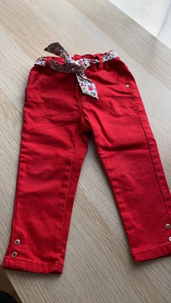 Pantalon neuf okaidi rouge