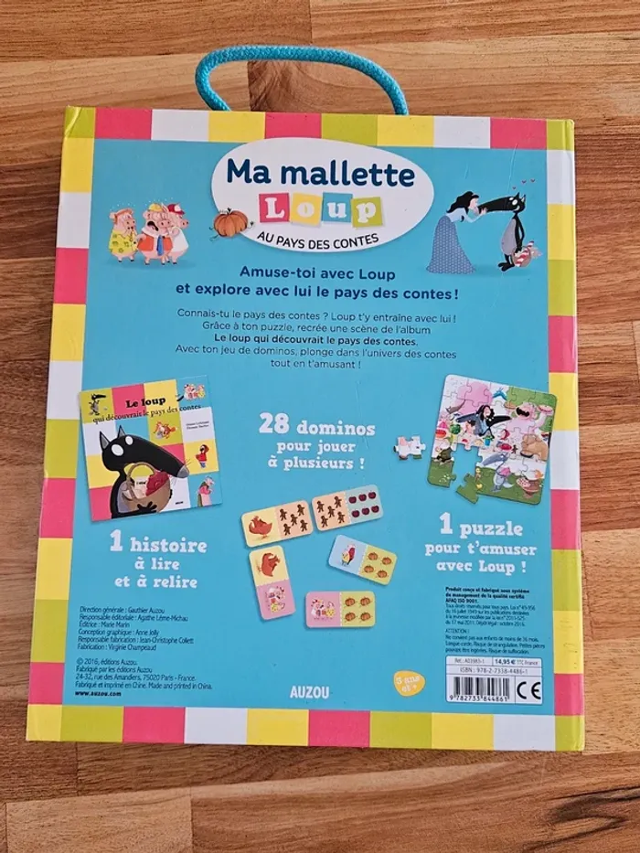 Ma mallette Loup Au Pays des Contes Auzou - photo numéro 2